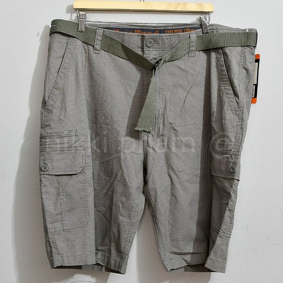 New with tags Wear First Men's Belted Cargo Short iN GRAY - Picture 4 of 8